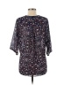 WAYF 100% Polyester Blue 3/4 Sleeve Blouse Size XS - photo 2