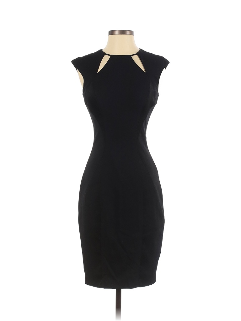 Cache Solid Black Cocktail Dress Size 0 - 73% off | thredUP