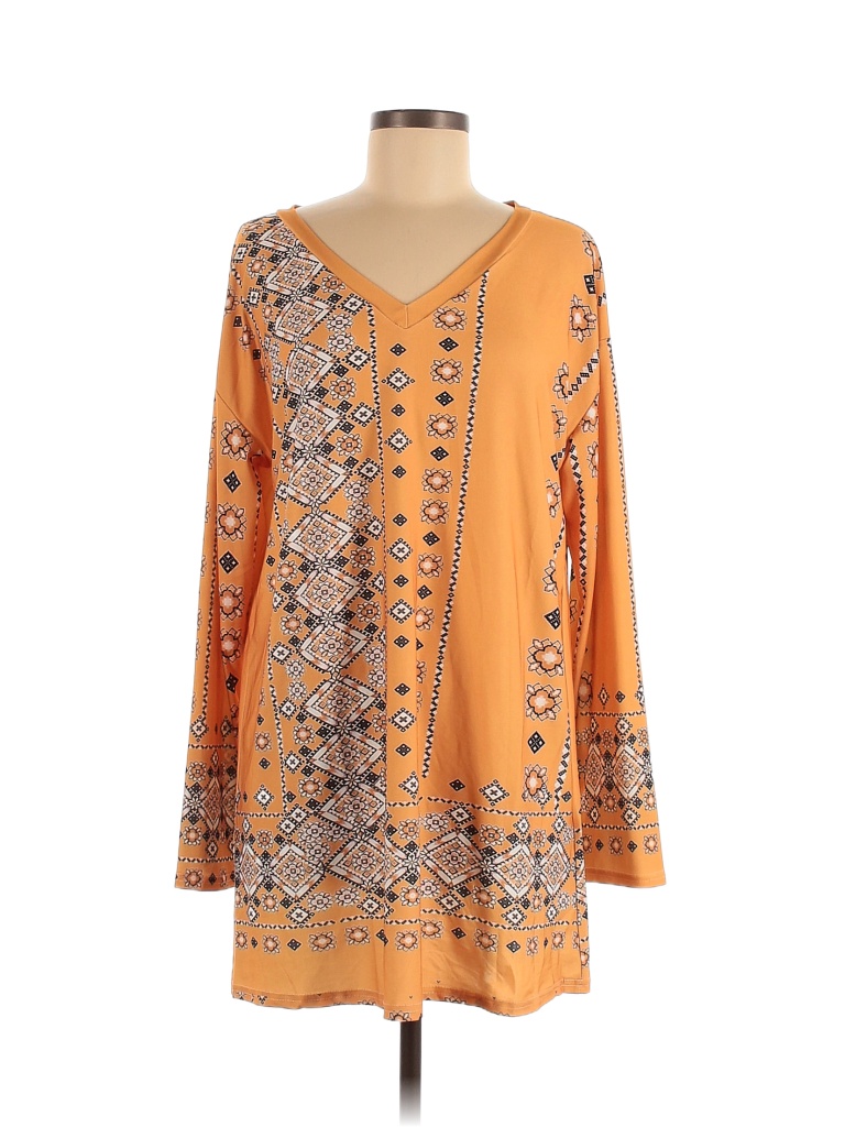 Lily by Firmiana Floral Colored Yellow Casual Dress Size M - 64% off ...