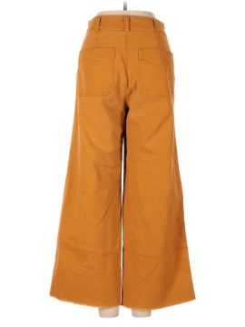 Madewell Tall Emmett Wide-Leg Crop Pants: Button-Front Edition (view 2)