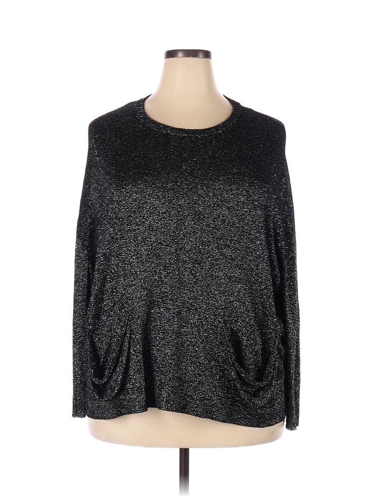 Karen Kane Color Block Black Pullover Sweater Size 2X (Plus) - photo 1