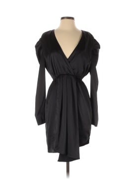 Kendall & Kylie Black Puff Sleeve V-Neck Dress (view 1)