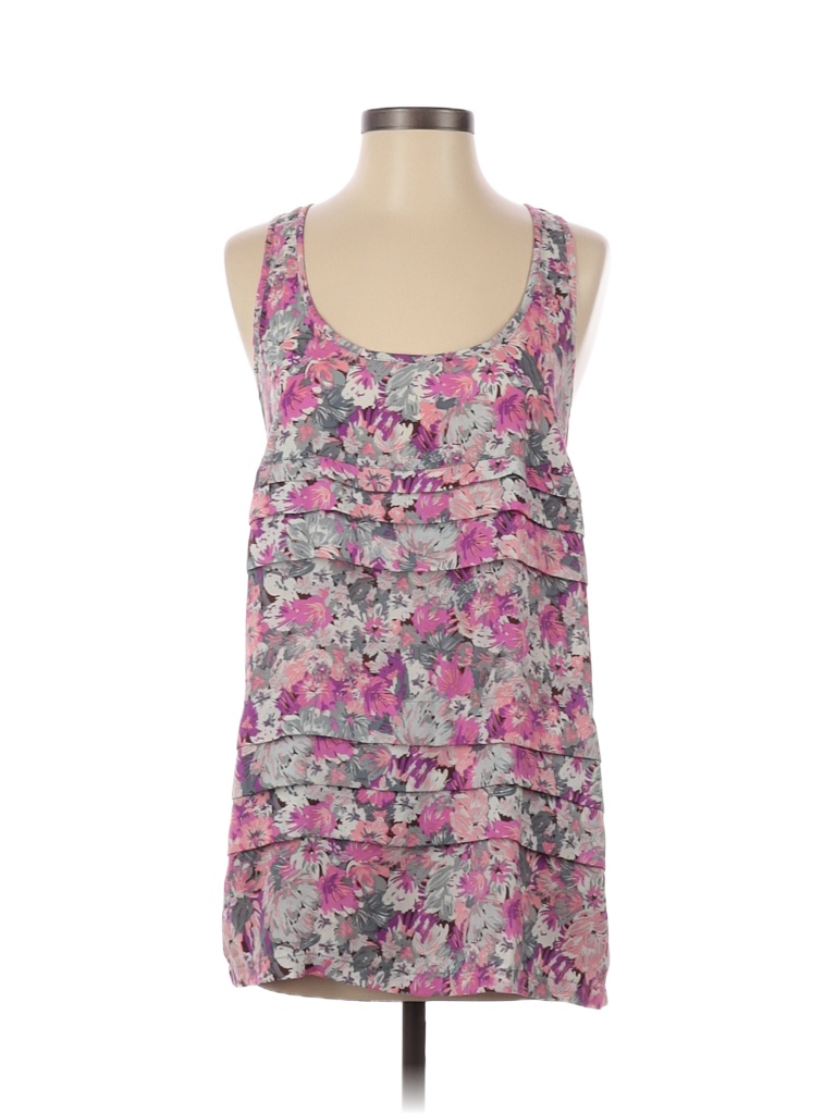 Nicole by Nicole Miller 100% Polyester Floral Multi Color Purple Casual Dress Size S - photo 1