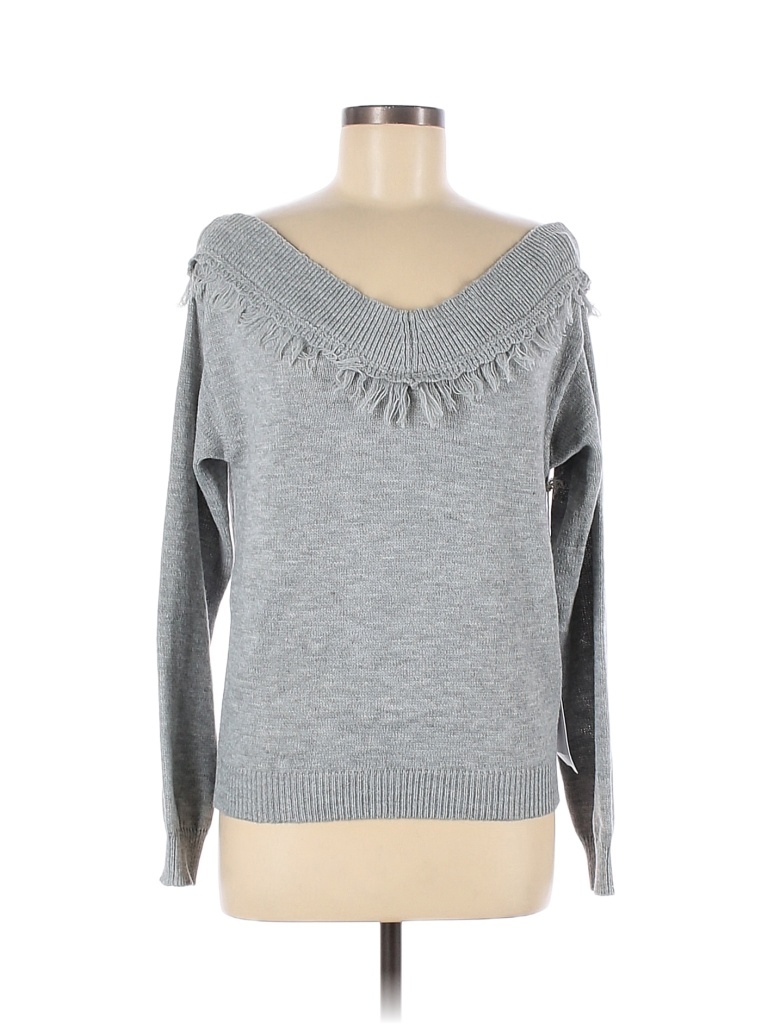 Lumiere 100% Acrylic Gray Pullover Sweater Size M - 76% off | thredUP