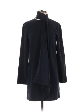 Tibi Navy Tie Neck Shift Dress (view 1)