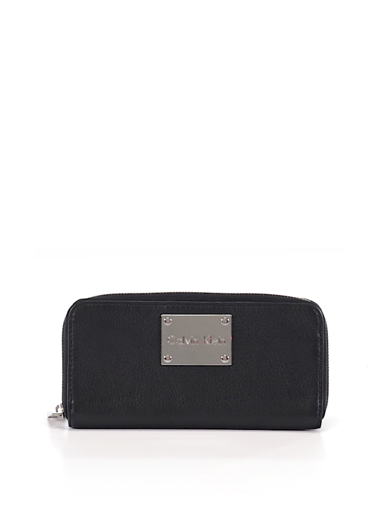 Calvin Klein Solid Black Wallet One Size - 70% off | thredUP