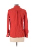 Ann Taylor LOFT 100% Rayon Red Orange Long Sleeve Button-Down Shirt Size M - photo 2