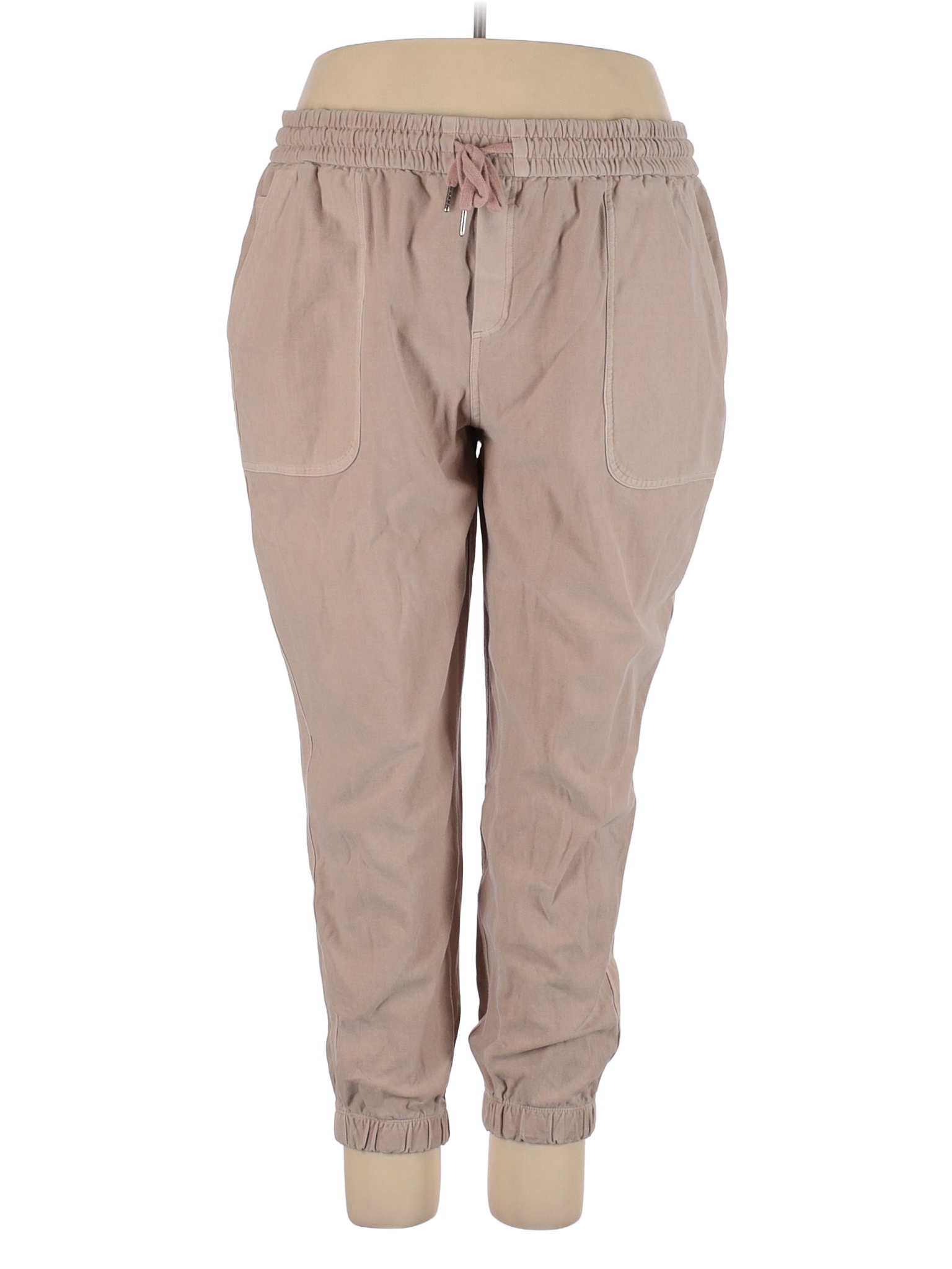 Athleta Solid Tan Sweatpants Size 24 (Plus) 52 off thredUP
