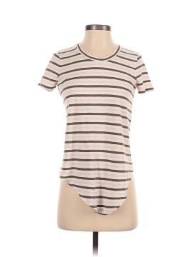Madewell Whisper Cotton Knot-Front Tee in Myers Stripe (view 1)