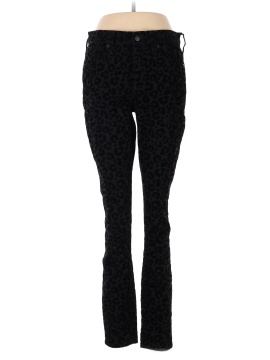 Madewell 9" Mid-Rise Skinny Jeans: Flocked Leopard Edition (view 1)
