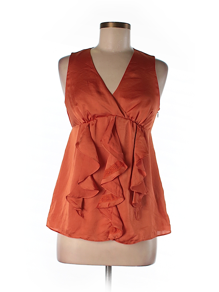 Banana Republic Heritage Collection 100% Polyester Solid Orange ...