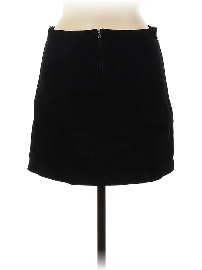 Carmar Solid Black Denim Skirt 27 Waist - photo 1
