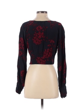 Marissa Webb Collective Navy Floral V Neck Blouse (view 2)