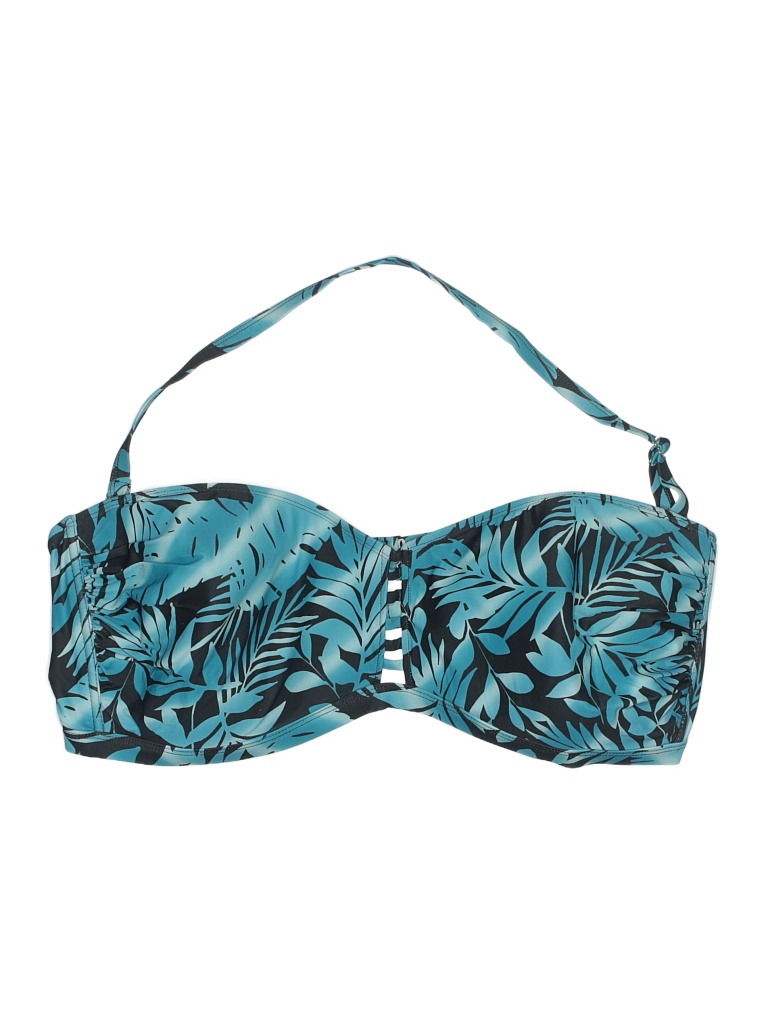 Swimsuits for all Tropical Blue Swimsuit Top Size 24 (Plus) - photo 1