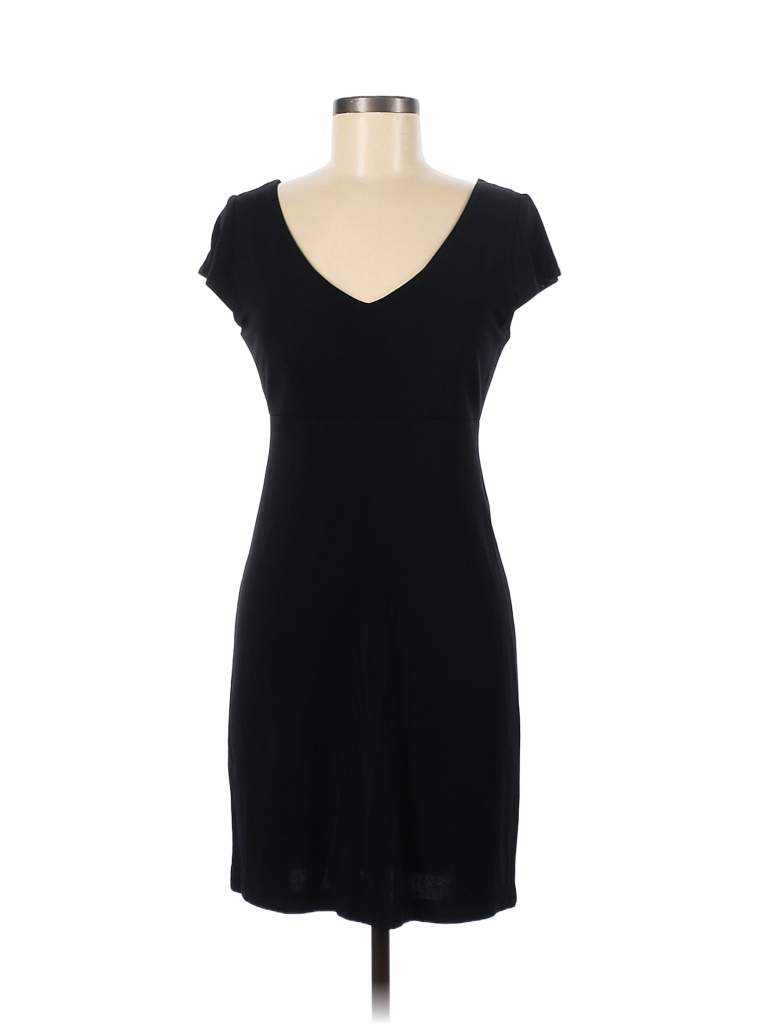Express Solid Black Casual Dress Size 7 - photo 1