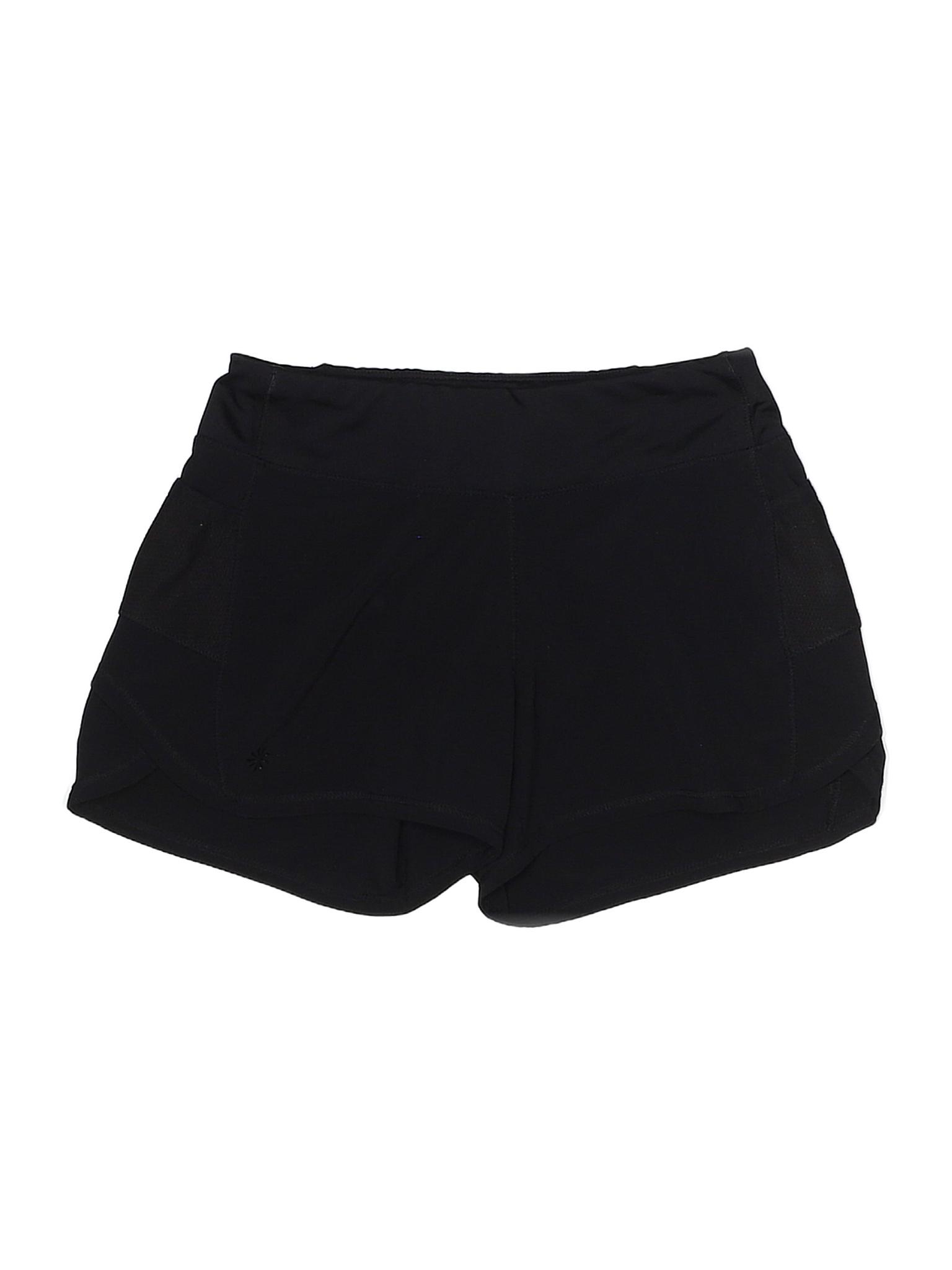 Athleta Solid Black Athletic Shorts Size 7 39 off thredUP
