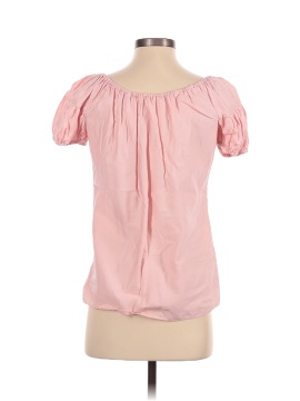 Pink Tartan Short Sleeve Blouse (view 2)