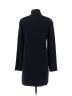 Tibi 100% Silk Solid Navy Blue Navy Tie Neck Shift Dress Size 4 - photo 2