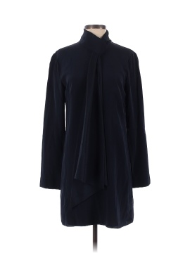 Tibi Navy Tie Neck Shift Dress (view 1)