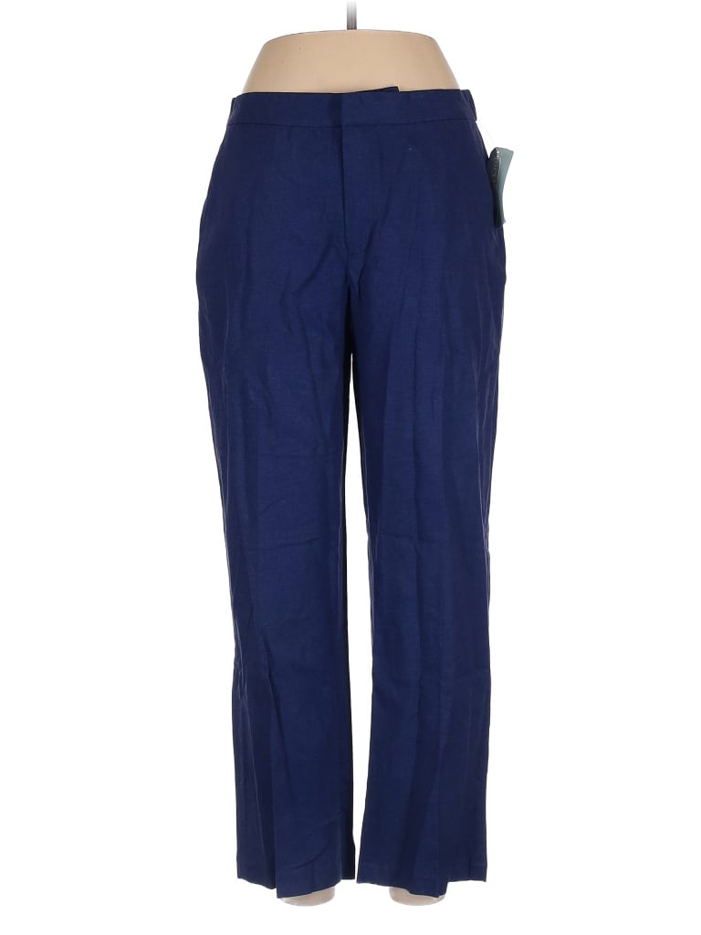 Coldwater Creek Solid Navy Blue Linen Pants Size 12 (Petite) - 80% off ...