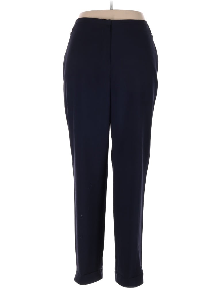 Elie Tahari Solid Navy Blue Wool Pants Size 16 - 85% off | thredUP