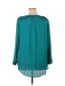 Cj Banks 100% Polyester Polka Dots Colored Teal Long Sleeve Blouse Size 1X (Plus) - photo 2