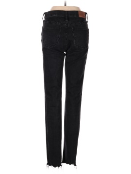 Madewell Tall 9" Mid-Rise Skinny Jeans in Berkeley Black: Button-Through Edition (view 2)