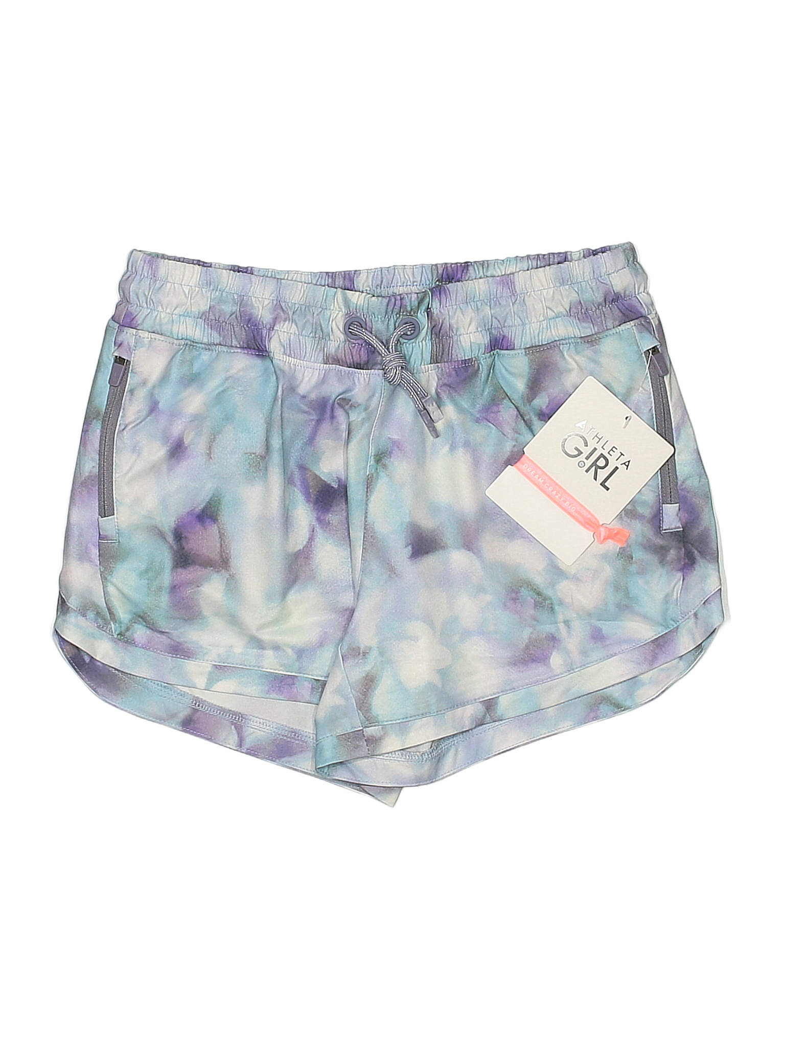 Athleta Girl x Simone Biles Floral Blue Athletic Shorts Size 12 - 41% ...