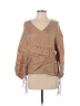 Nap Solid Colored Tan 3/4 Sleeve Top Size S - photo 1