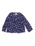 Carter's 100% Viscose Floral Navy Blue Long Sleeve Blouse Size 3T - photo 1