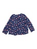 Carter's 100% Viscose Floral Navy Blue Long Sleeve Blouse Size 3T - photo 2