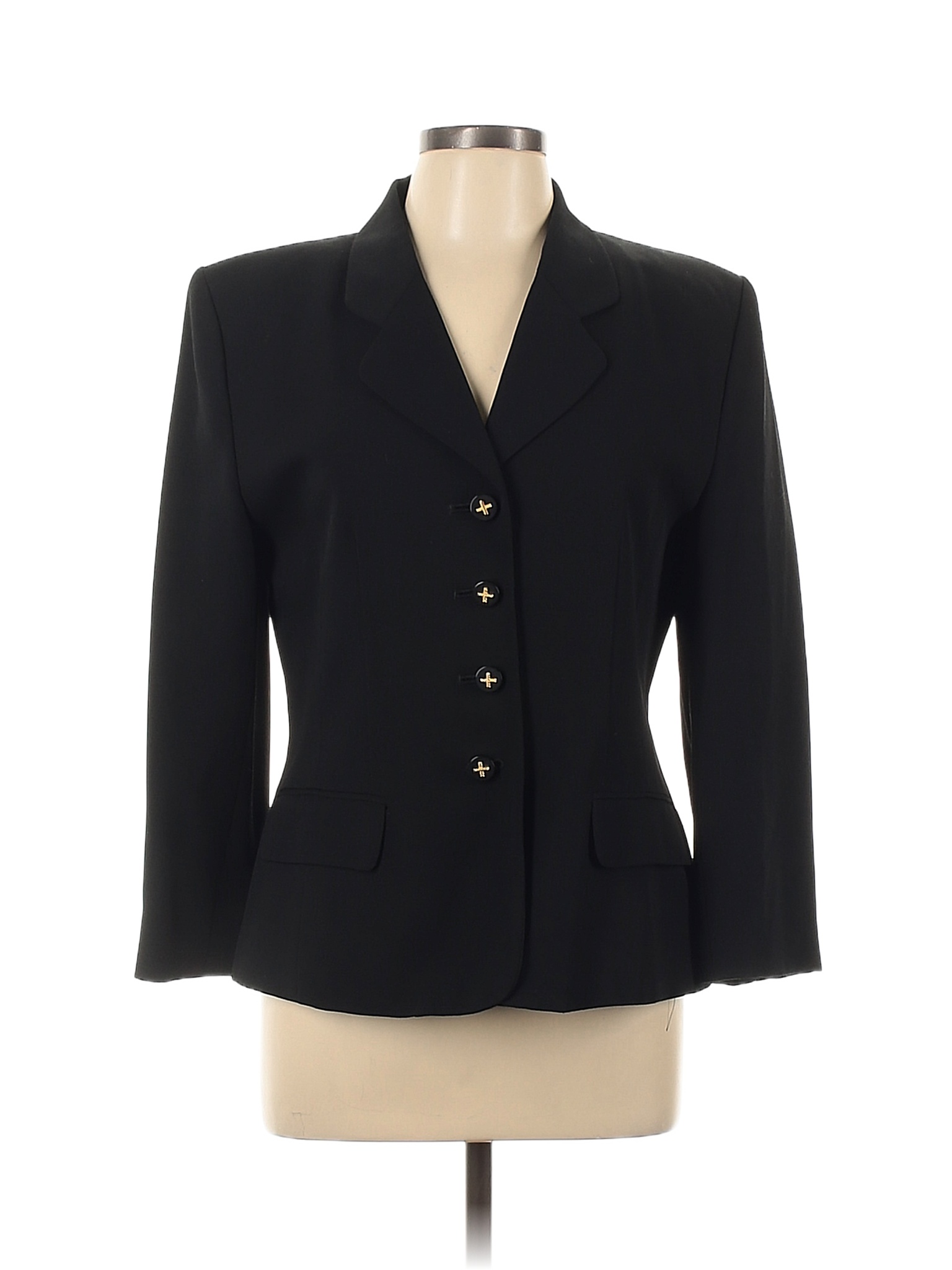 Lord & Taylor Solid Black Blazer Size 10 - 86% off | thredUP