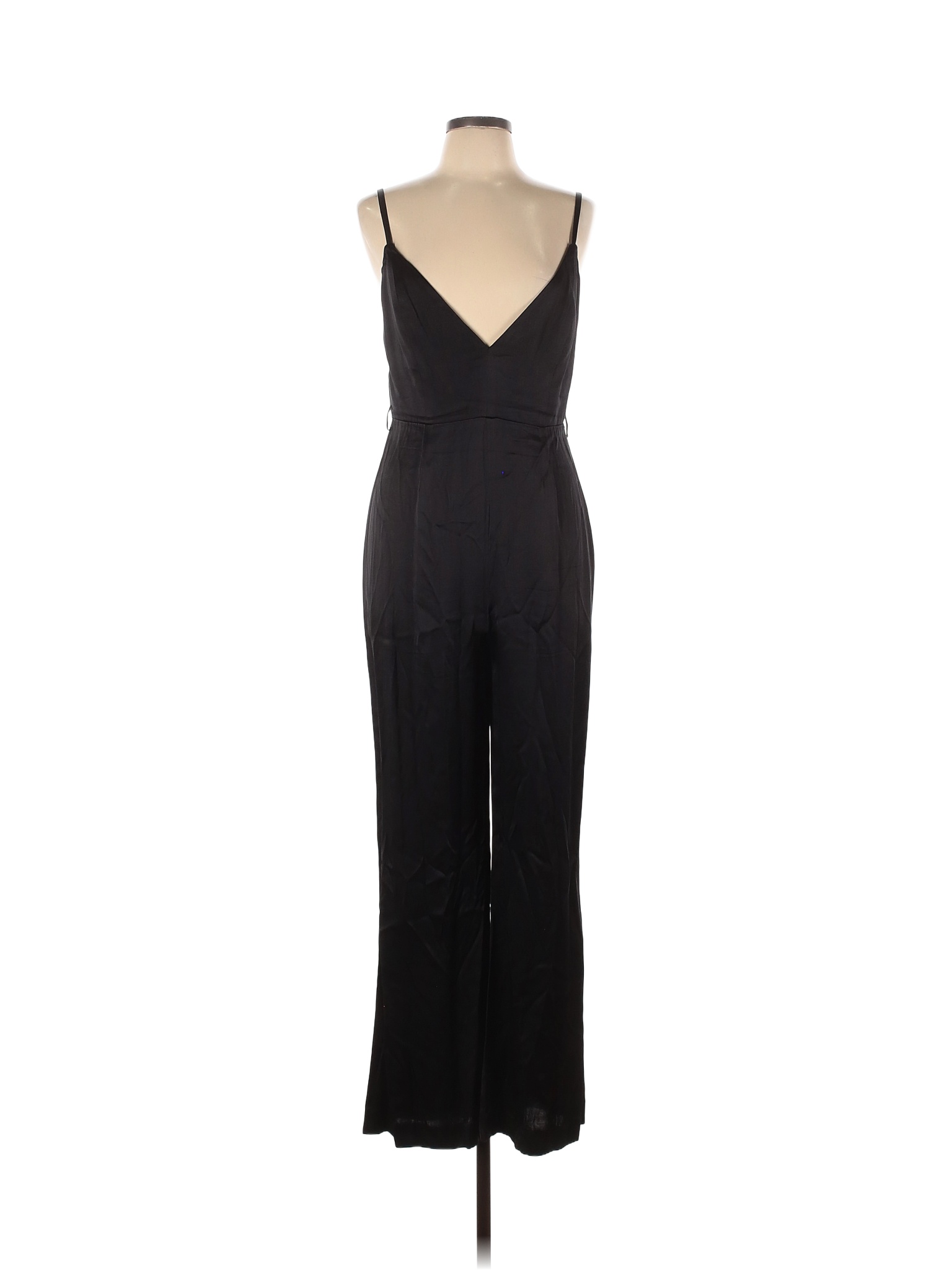 Fame And Partners Solid Black The Benton Jumpsuit Size 10 60 off thredUP