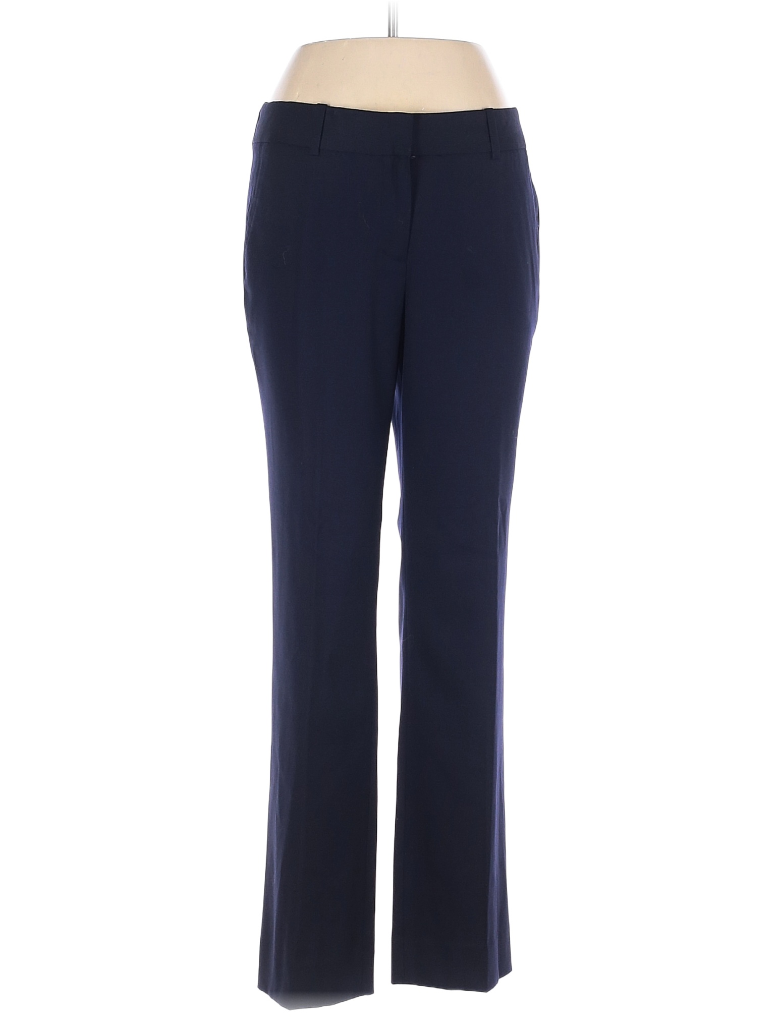 J.Crew 100 Wool Navy Blue Wool Pants Size 8 (Petite) 83 off thredUP