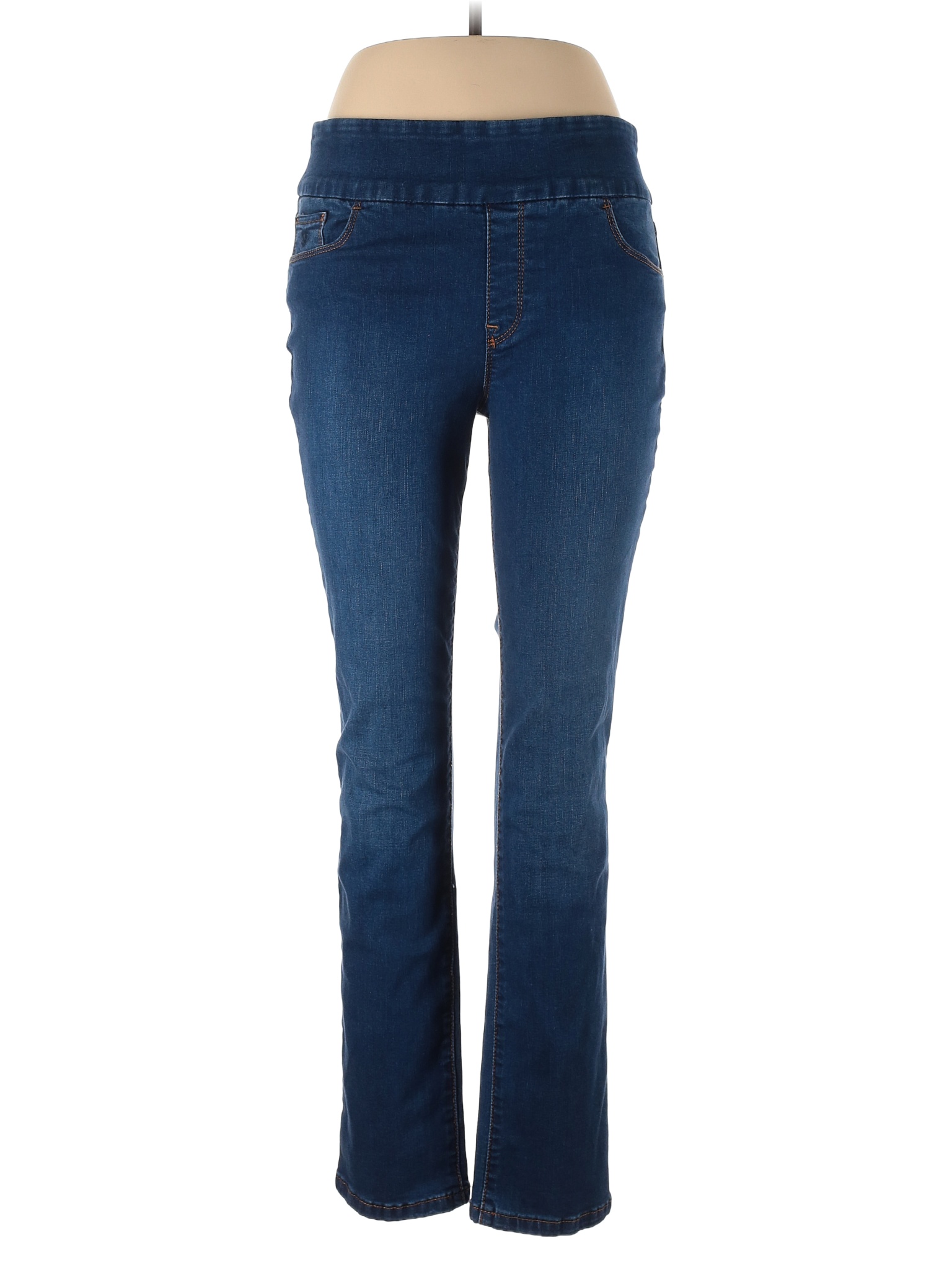 Gloria Vanderbilt Solid Blue Jeans Size 10 - 64% off | thredUP