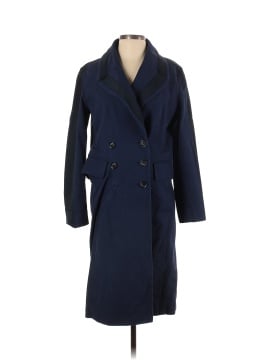 Victor Alfaro Collective Navy Double Breasted Coat (view 1)