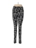 Silver Print Black Leggings One size - photo 2