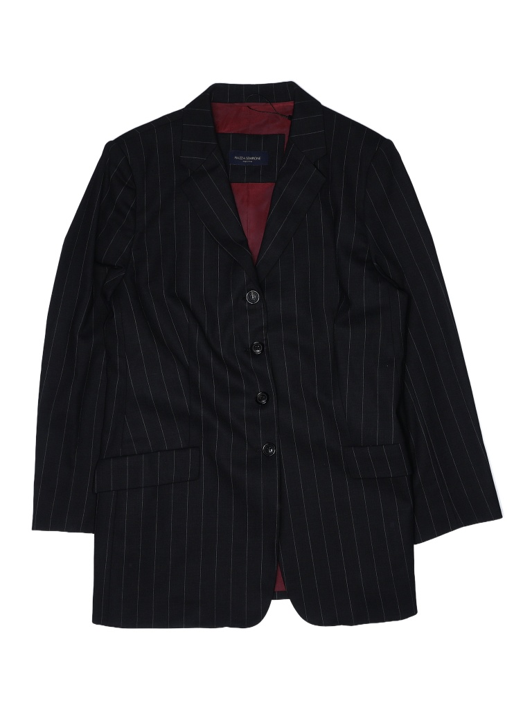 Piazza Sempione Stripes Black Wool Blazer Size 36 (IT) - 90% off | thredUP