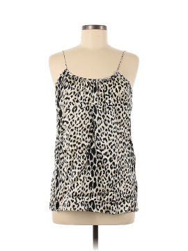 Scoop Sleeveless Silk Top (view 1)