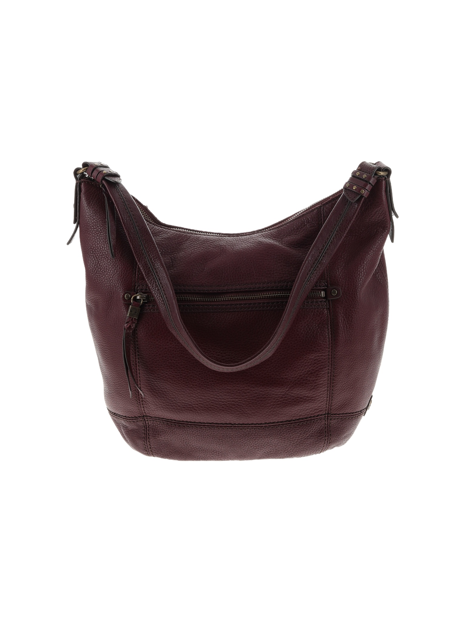 The Sak 100% Leather Solid Burgundy Leather Shoulder Bag One Size - 63% ...