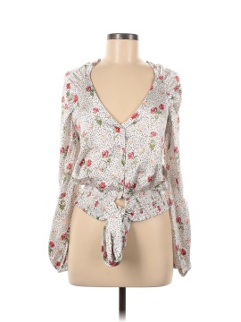 Topshop Long Sleeve Blouse (view 1)