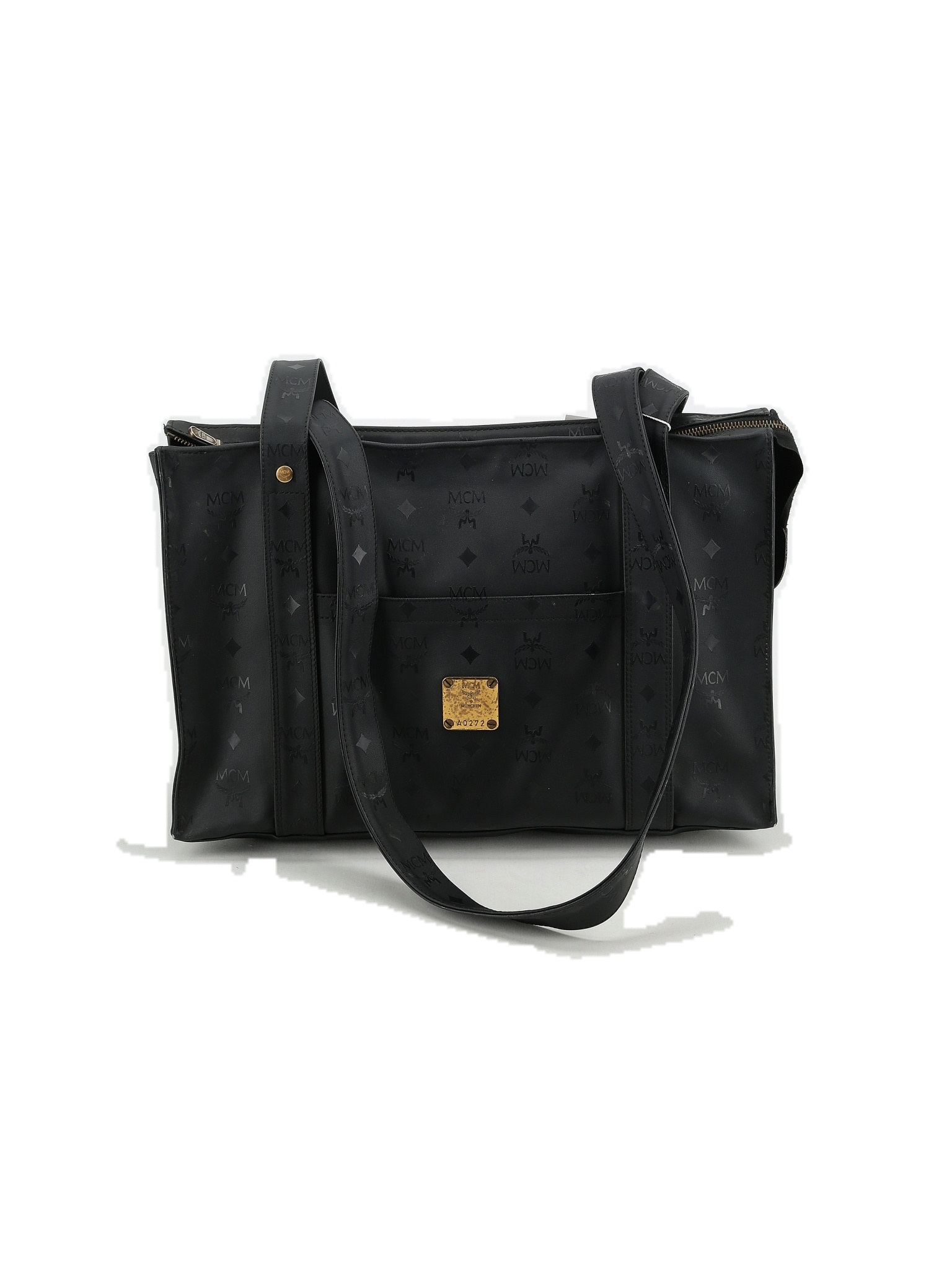 MCM Visetos Nylon Shoulder Bag - Black Shoulder Bags, Handbags