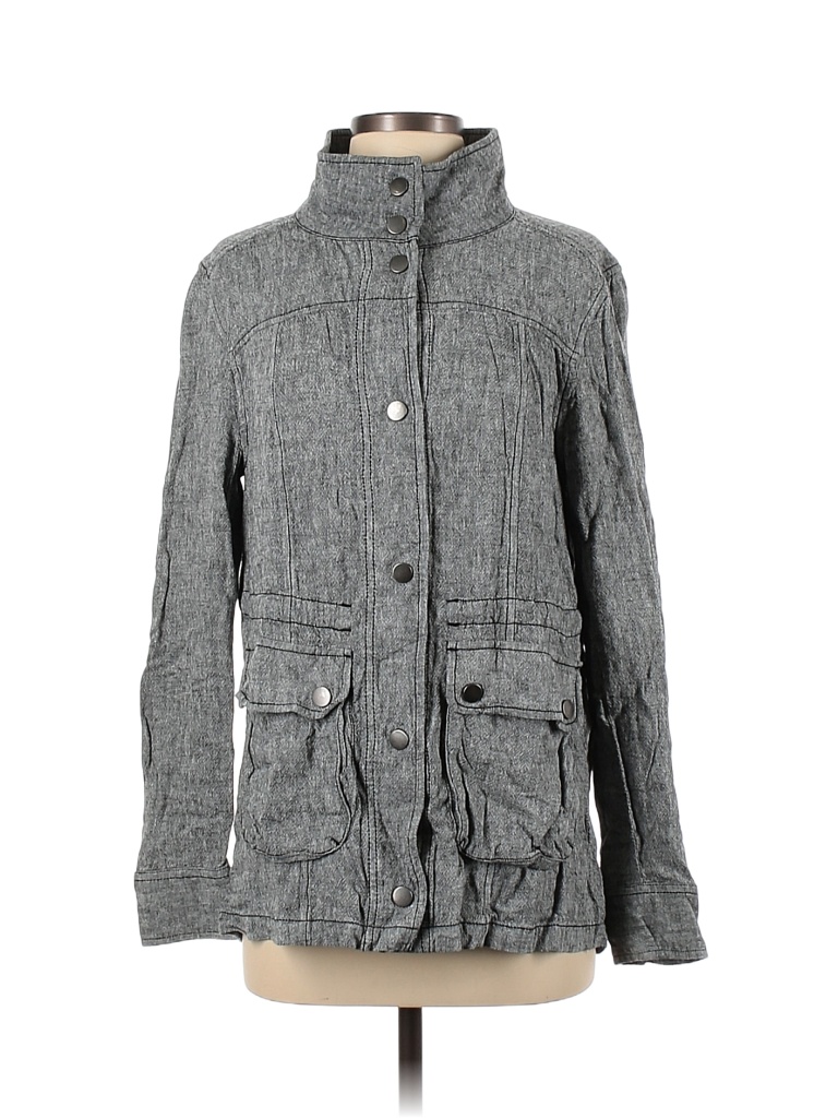 Caslon Solid Gray Jacket Size S - photo 1
