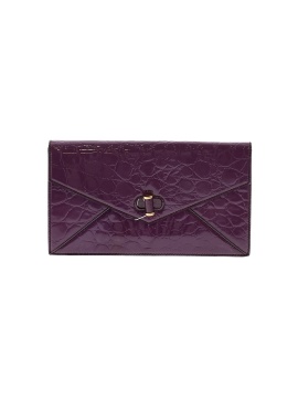 Alexander McQueen Vintage Embossed Patent Leather Clutch Bag (view 1)