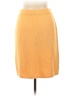 St. John Collection Solid Yellow Casual Skirt Size 10 - photo 2