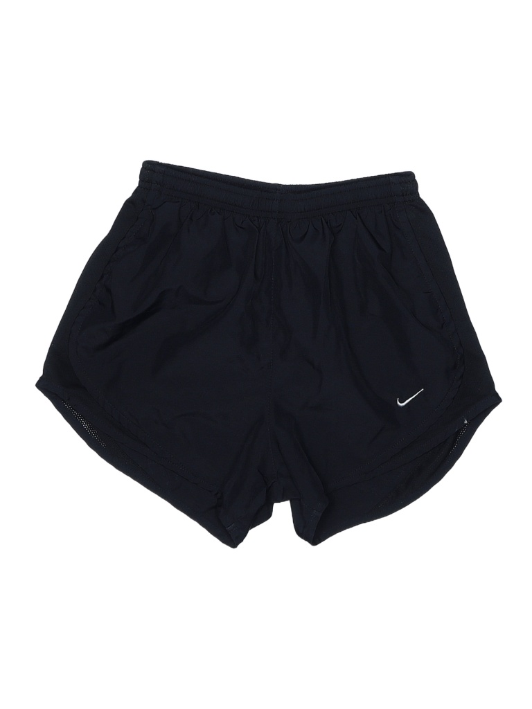 Nike 100 Polyester Color Block Solid Black Athletic Shorts Size XS