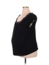 Liz Lange Maternity Black Short Sleeve Top Size XL (Maternity) - photo 1