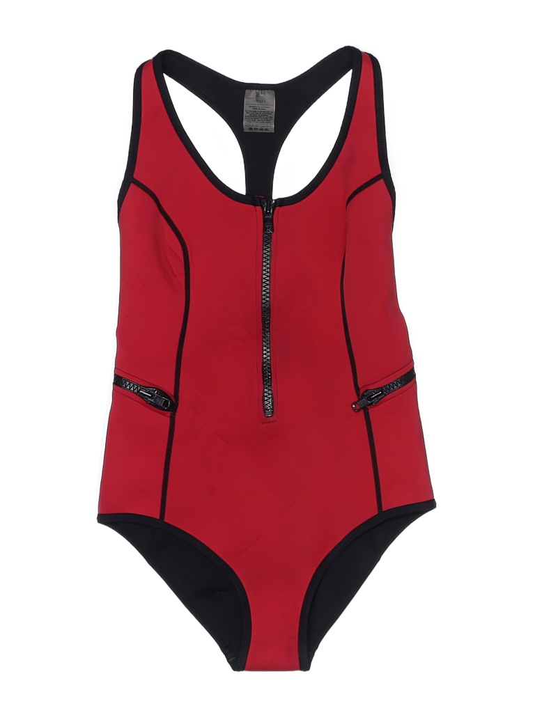 Duskii Solid Colored Red One Piece Swimsuit Size S 73 off thredUP