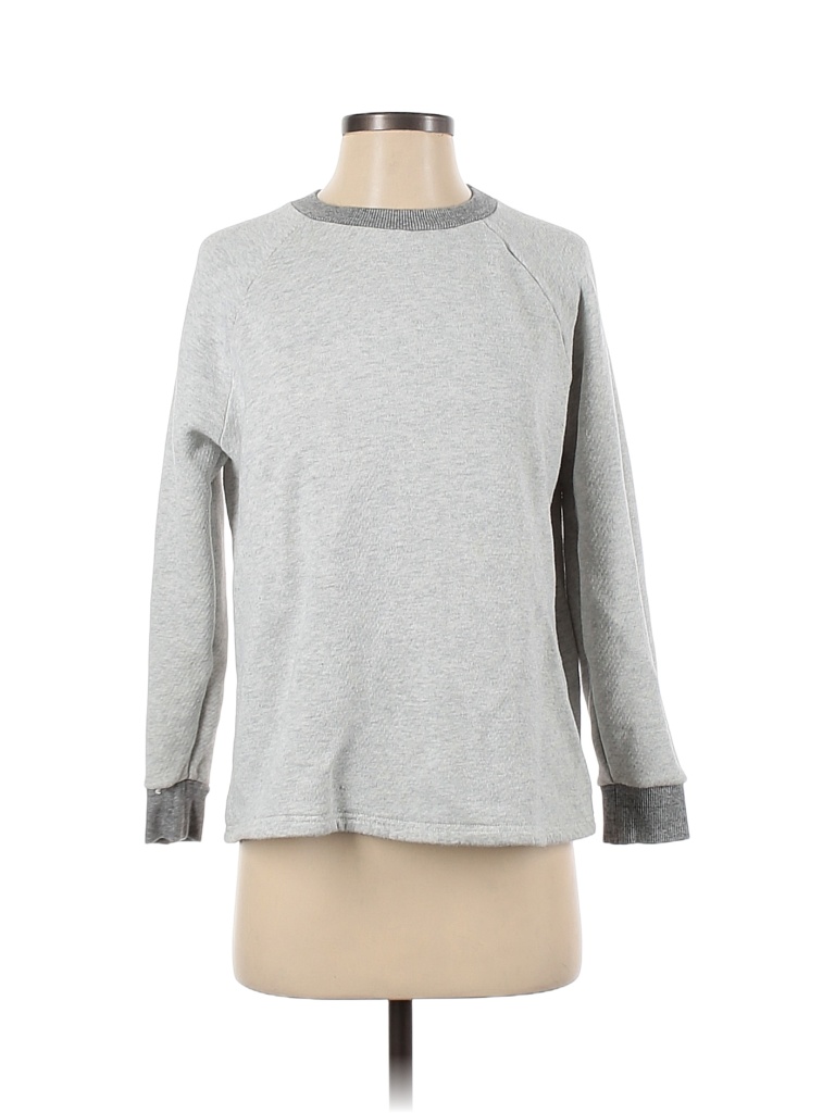 MWL by Madewell 100% Cotton Color Block Gray Sweatshirt Size XXS - photo 1