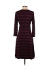 Soma Marled Argyle Tweed Chevron-herringbone Burgundy Purple Casual Dress Size XS - photo 2